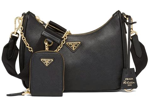 bolsa prada negra chica|bolsas de prada mujer.